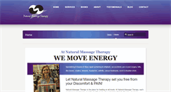 Desktop Screenshot of naturalmassagetherapy.com